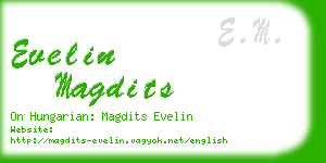 evelin magdits business card